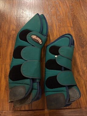 Weavers Teal Protective Horse Boots - Pair